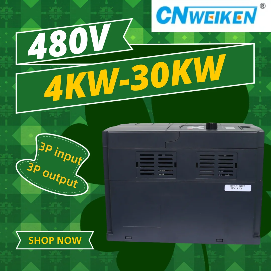 480V Variable Frequency Drive Converter Inverter 37KW-110KW 3P In to 3P Out Vector Motor Speed Controller for Industrial Use