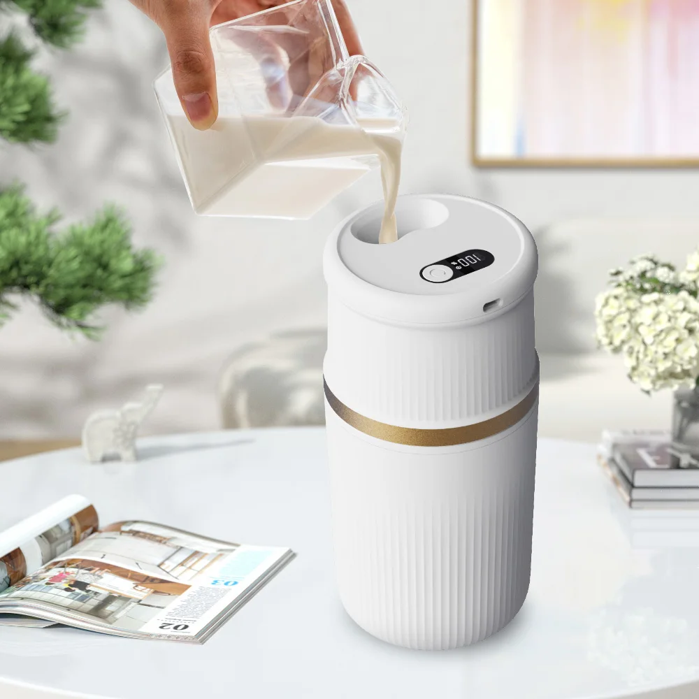 

Exquisite Home Ice Cream Maker Mini Rechargeable Shake Smoothie Ice Cream Maker Removable Design Easy to Clean and Disassemble