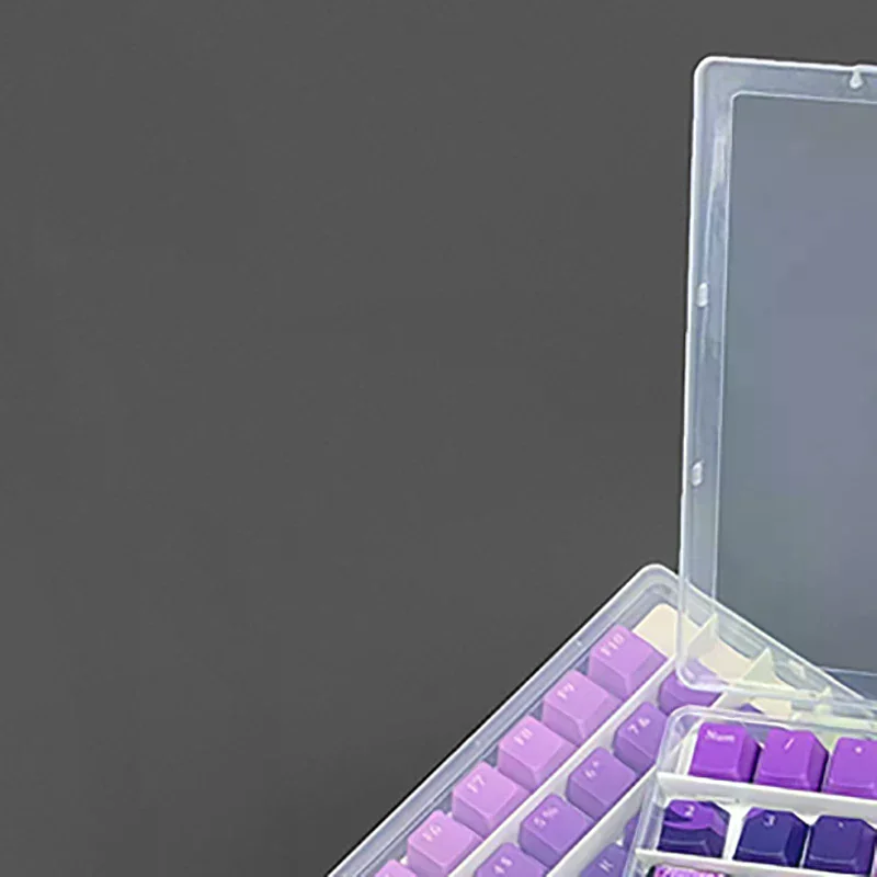 Storage Box Tray Mechanical Keyboard Keycap Transparent Dustproof Display Box Keycap
