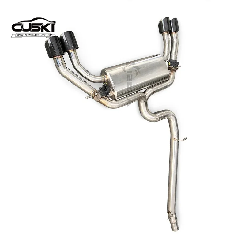 

High performance 304 stainless steel with valve cat back exhaust pipe suitable for Audi S3 2.0T 2017-2020 automotive exhaust acc