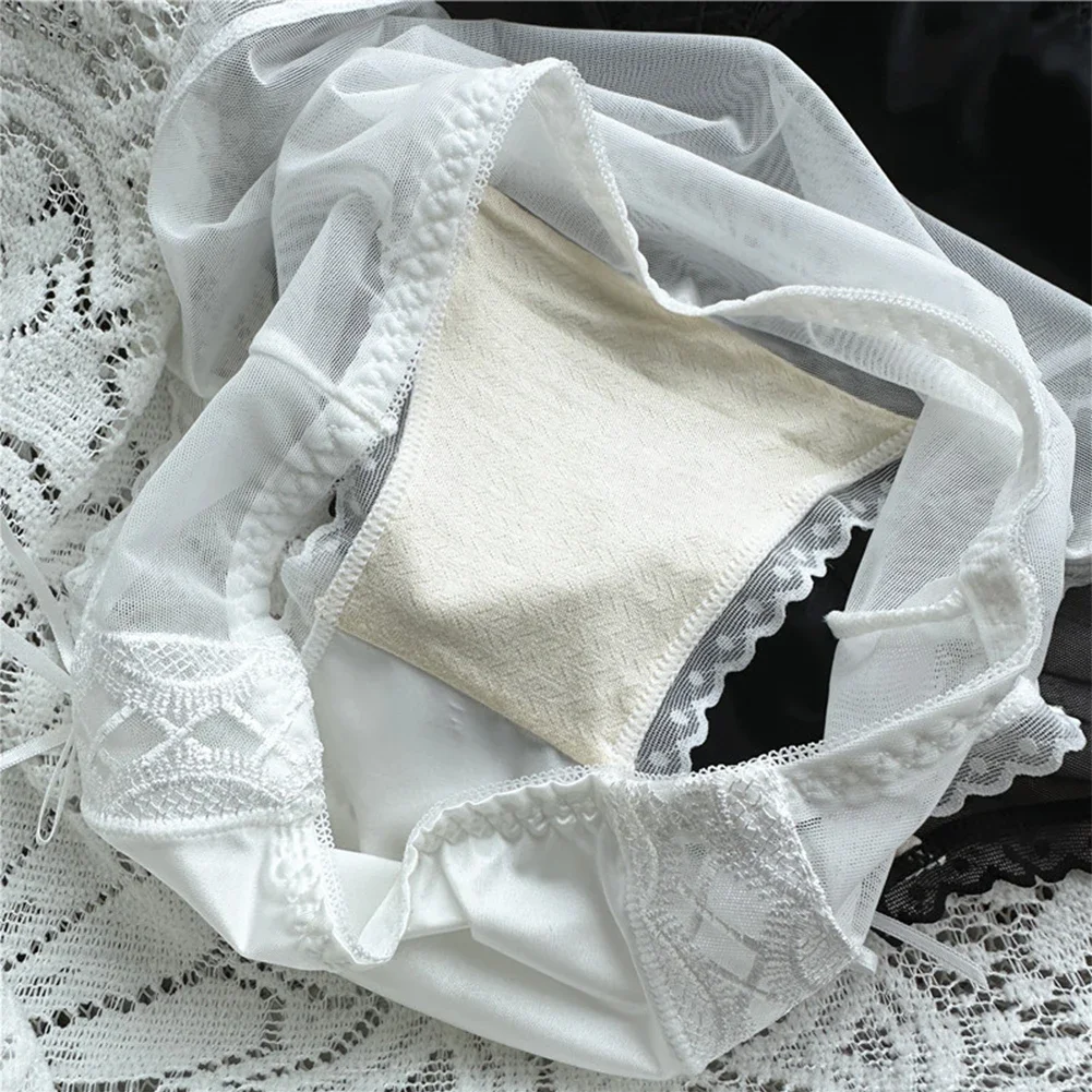 Daily Home Light Luxury Underwear Sexy Briefs Shiny Underwear Daily Wear Traceless Comfortable Medium Elasticity