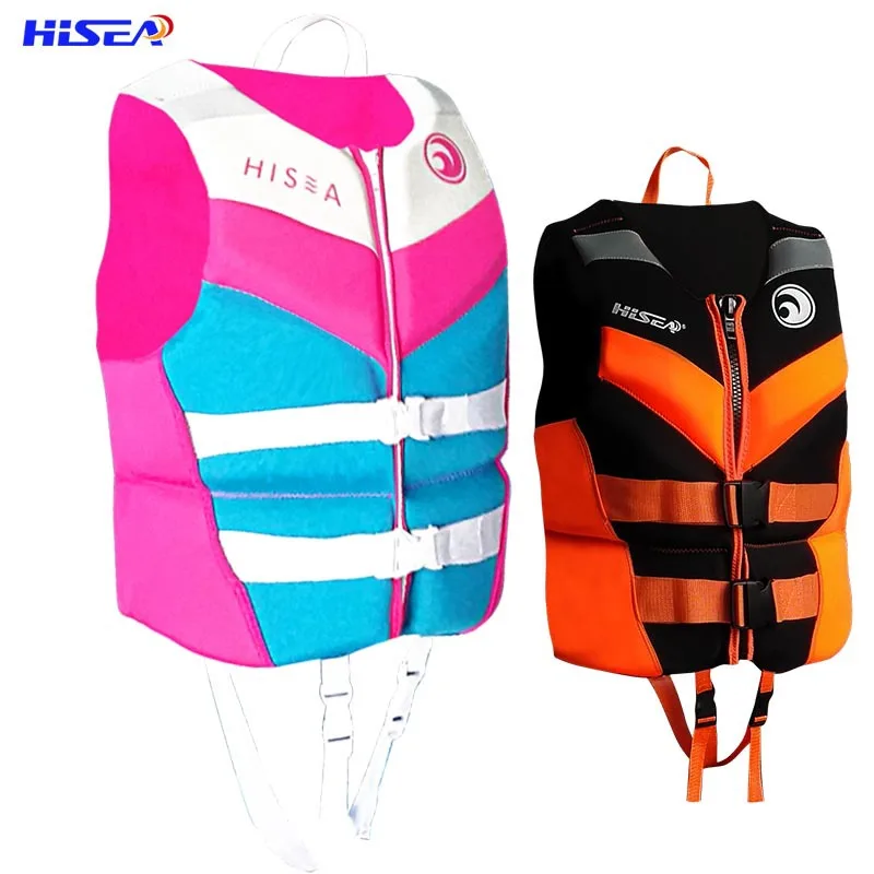 Safety Life Jacket Neoprene Anti-scratch Swimming Buoyancy Inflatable Zipper Safety  Swimming Float Vest  CE USCG