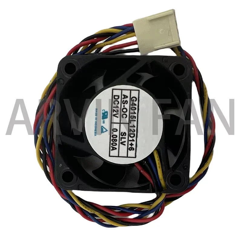 เดิม40*40*15 G4015L12D1 + 6 DC12V 0.080A 4สายพัดลมระบายความร้อน