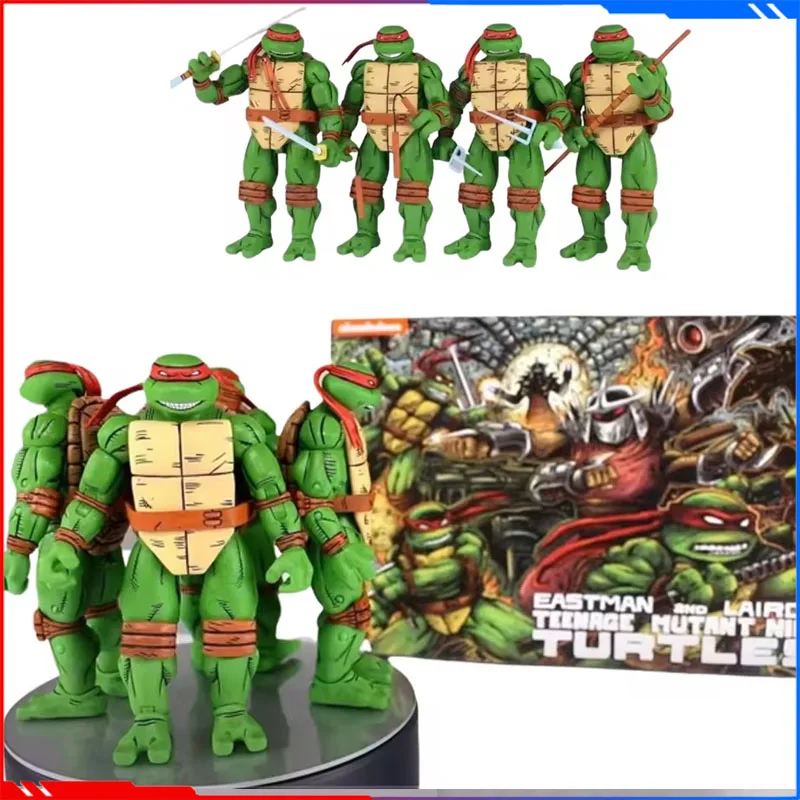 Neca 54329 Ninja Turtles Anime Figure TMNT Leo Action Figure Model Collection Children Toys Room Decoration Birthday Gift