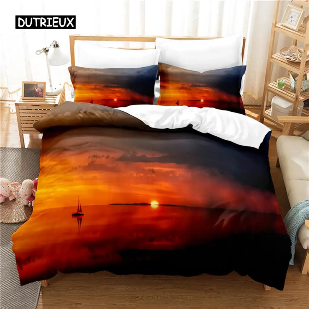 

Setting Sun Bedding Set Duvet Cover Set 3d Bedding Digital Printing Bed Linen Queen Size Bedding Set Fashion Design