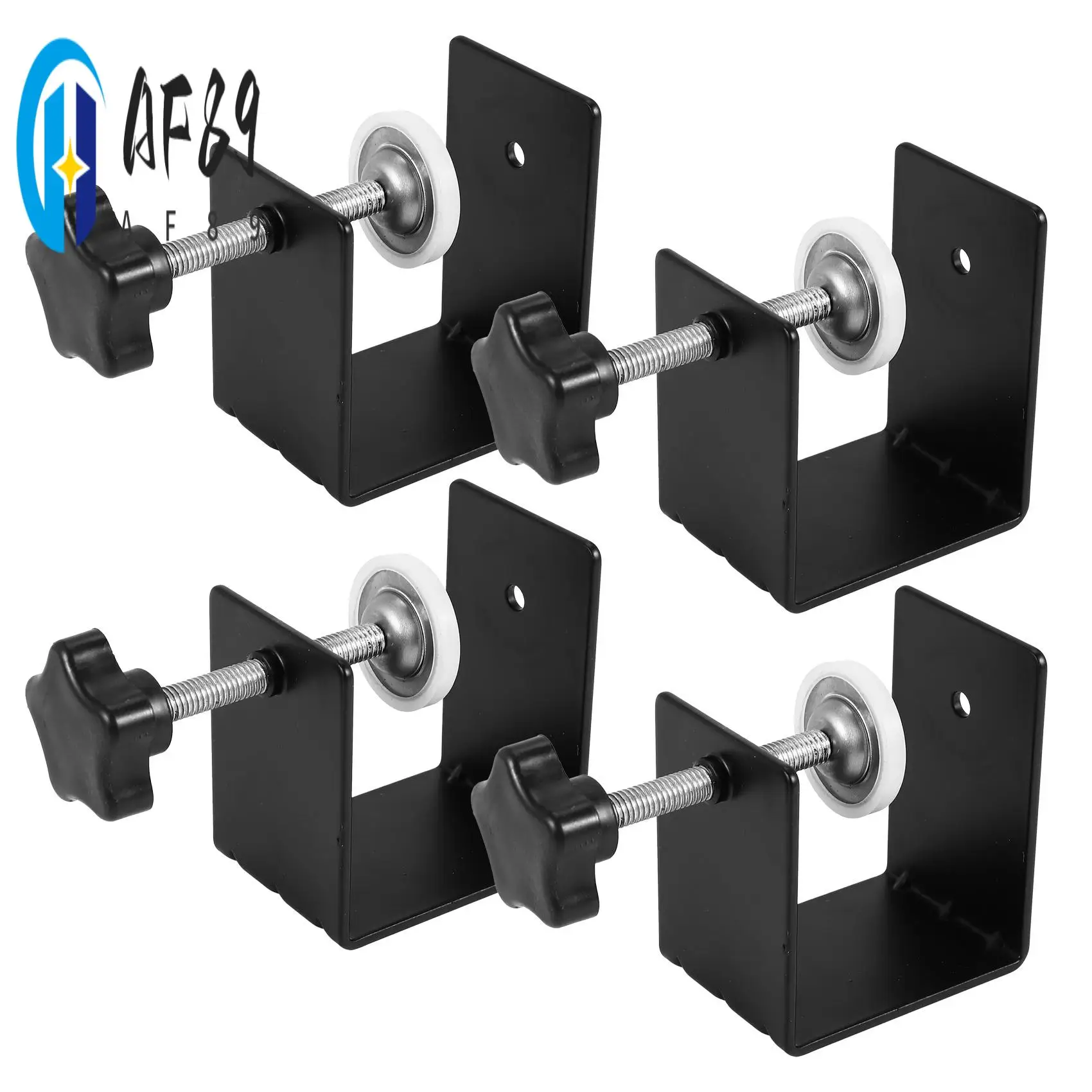 

AF89-Drawer Front Panel Installation Clamp Hardware Jig C Clamp 3Mm Thicker Drawer Drill Hole Guide U Clamp(4 Pack)