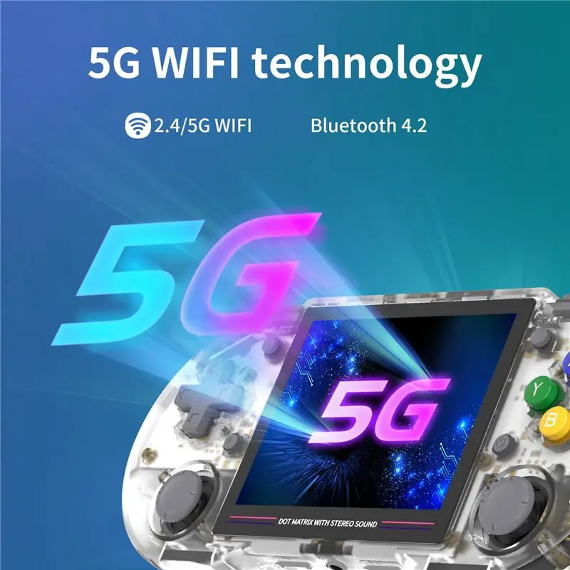 

【BUY NOW】RG353PS Retro Game Console 16G+64G 3.5Inch IPS Screen 64 Bit Linux System Handheld Retro Game Player HD 2.4G/5G WiFi(B)