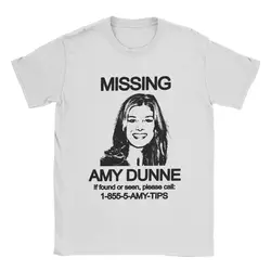 MISSING AMY DUNNE Men T Shirt gone girl rosamund pike Funny Tees Short Sleeve Crewneck T-Shirt Pure Cotton New Arrival Tops