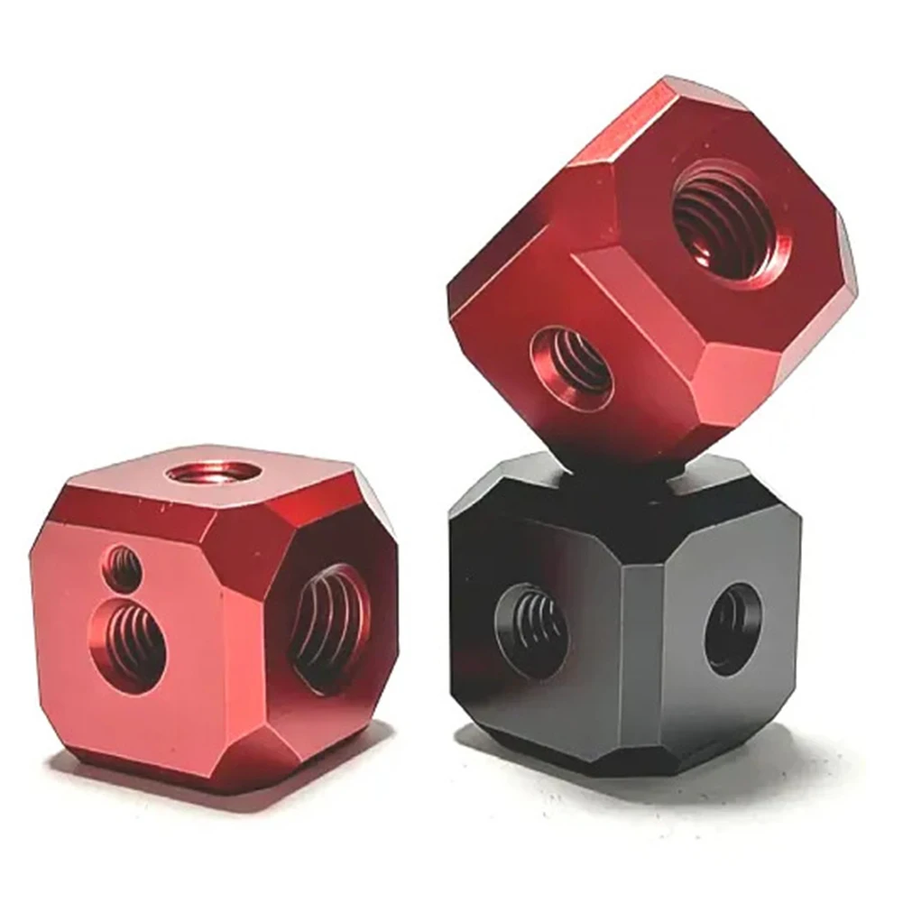 Tripod Screw Hole Adapter Cubic Mount Aluminum Alloy 5x1/4 1x3/8 Inch Threads ARRI Style Anti Twist Photography Hardware Tool