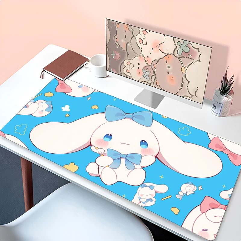 Kawaii Mouse Pad C-cinnamoroll notbook gamer Large Keyboard NonSlip Rubber Computer Carpet Desk Mat PC Gamer 900x400 MousePad