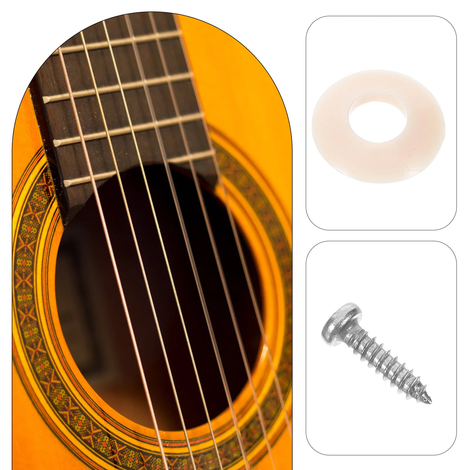 

1Set Replaceable Guitar Tuner Washer Small Tuning Peg Spacer Essential Guitar Accessory for Accurate Tuning Peg Screws