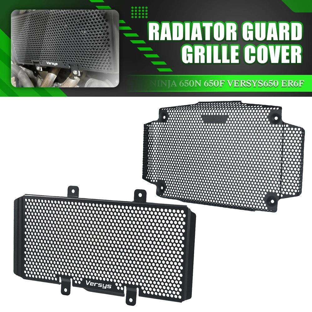 

FOR Kawasaki Ninja 650N 650F 2012 2013 2014 2015 2016 Motorcycle Radiator Grille Guard Cooler Cover Set Versys650 ER6F 2019-2016