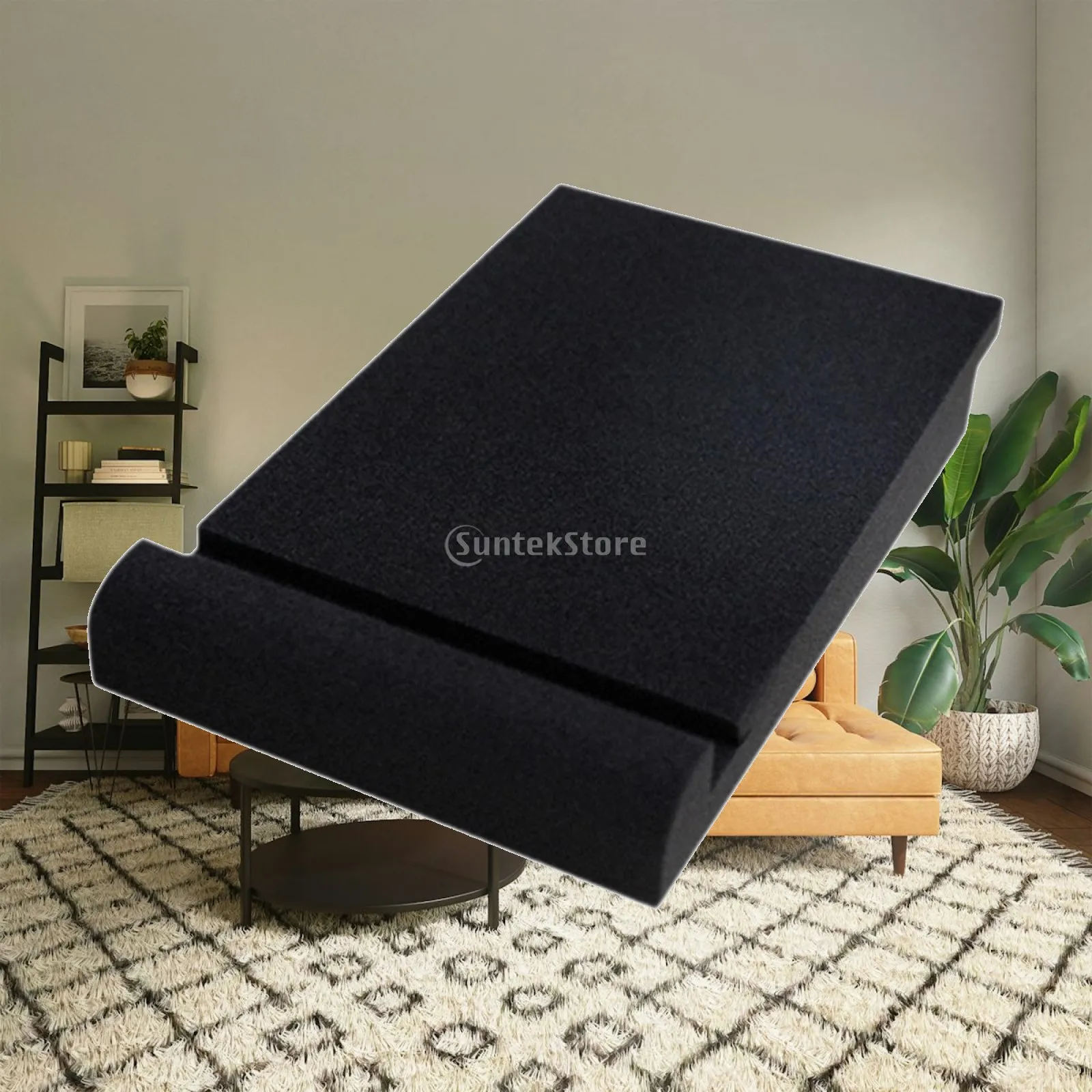 High Density Sound Insulation Pad Angled Studio Monitor Foam Noise Isolation Platform for Home and Pro Studios