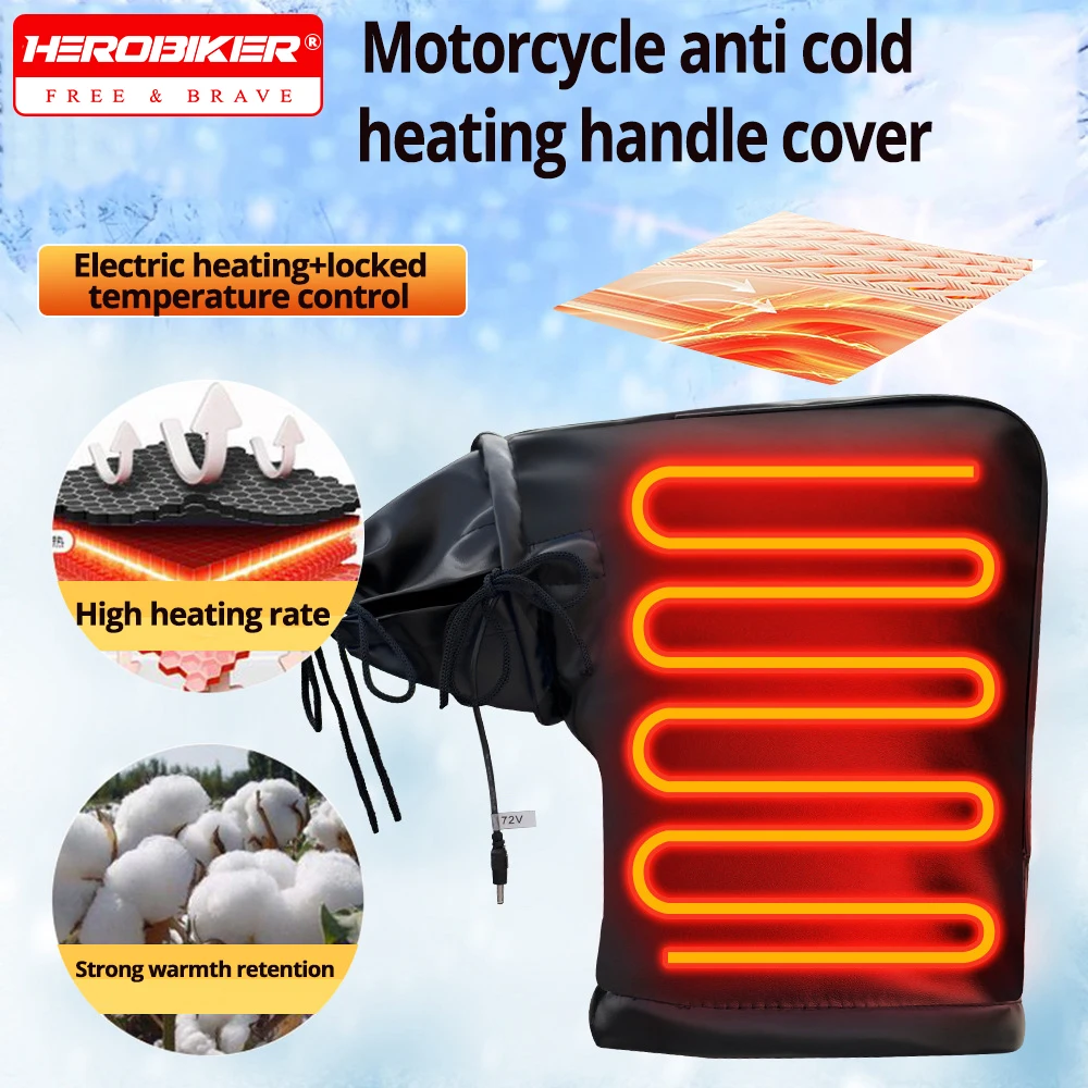 

Electric Heating Handlebar Gloves Motorcycle Heating Warm Muffs USB Charging Motorcycle Scooter Handlebar Mittens Hand Warmer