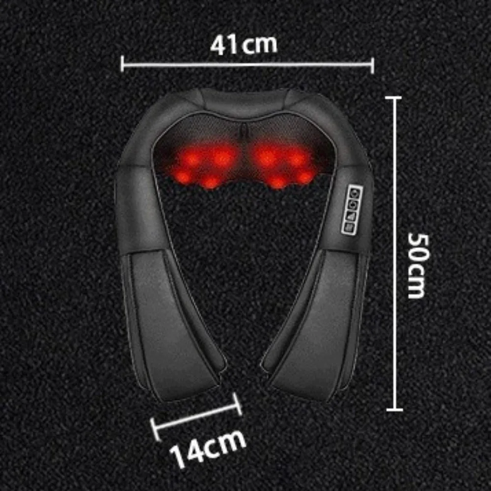 Multifunctional Kneading Massage Shawl U Shape Design Deep Kneading Electric Neck Massager Neck Pain Relief Shoulder Relaxation