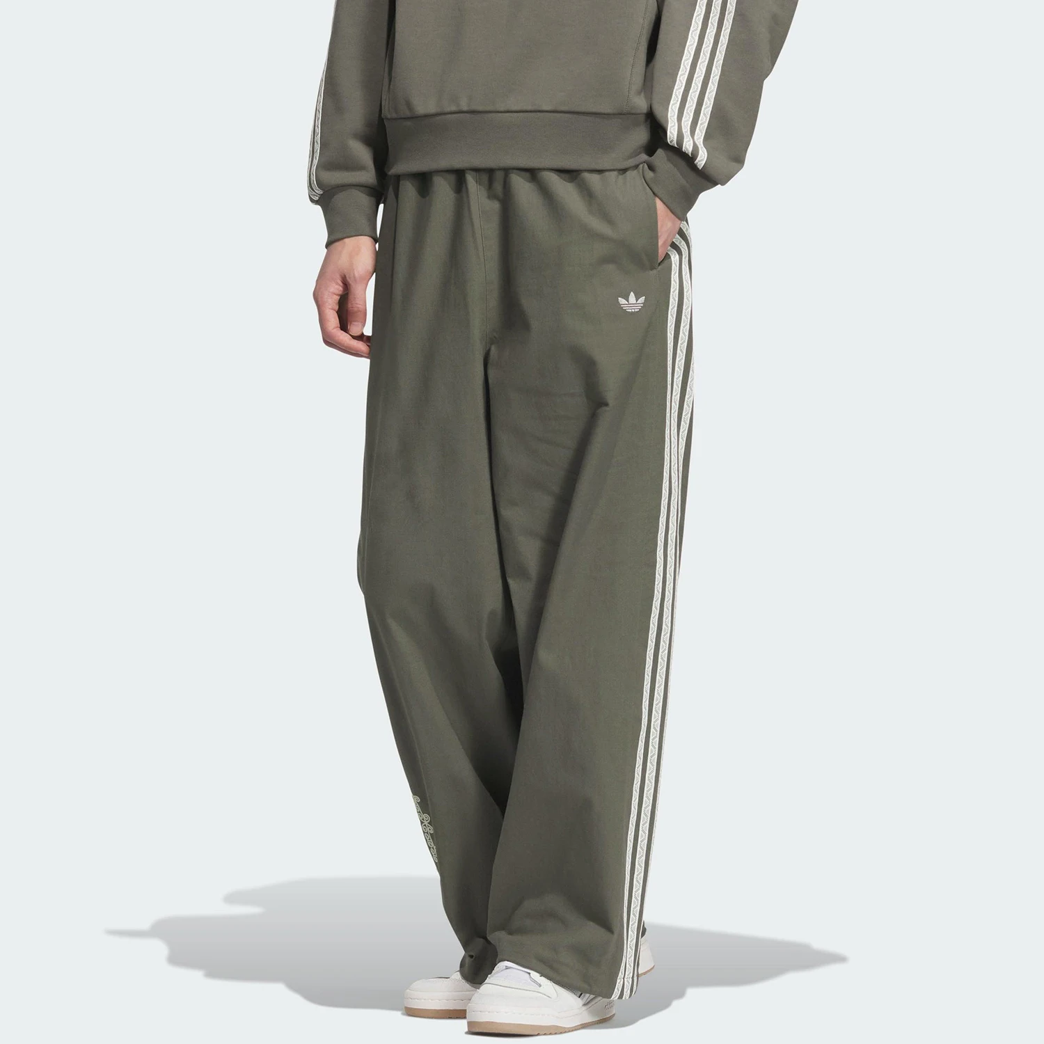

Оригинальные мужские спортивные брюки Adidas Originals Three-leaf Clover в стиле ретро с плиссировкой KC0115