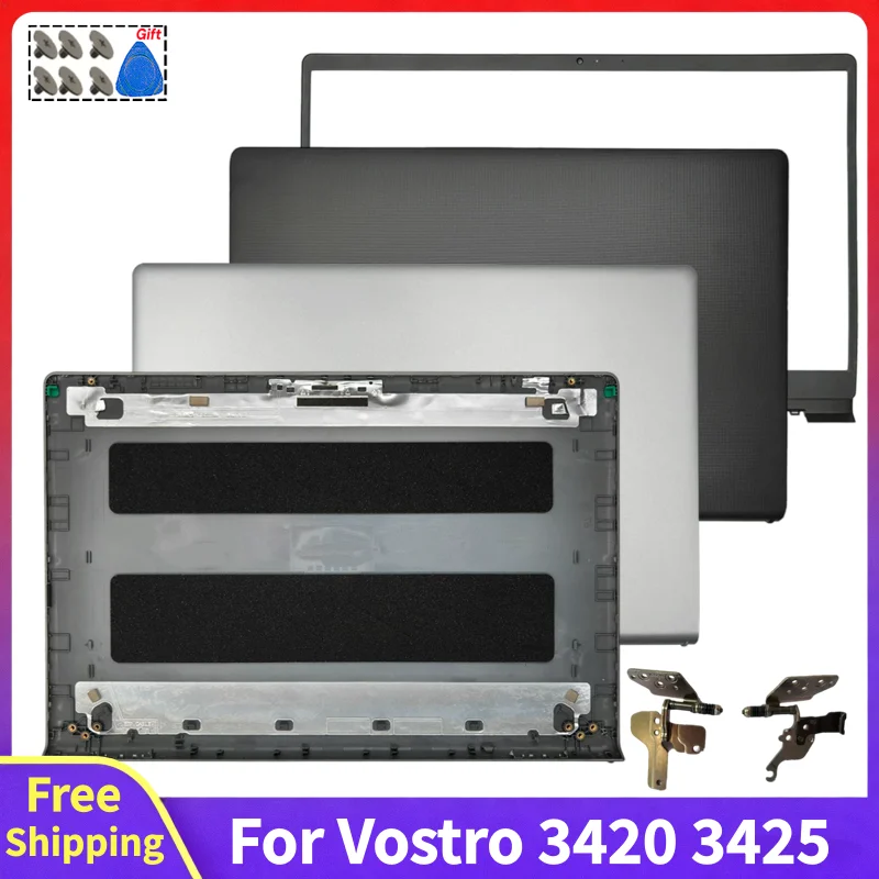 For Vostro 3420 3425 P152G New Replace Laptop Rear Lid Top Case Front Bezel Hinges Screen LCD Back Cover Computer Accessories
