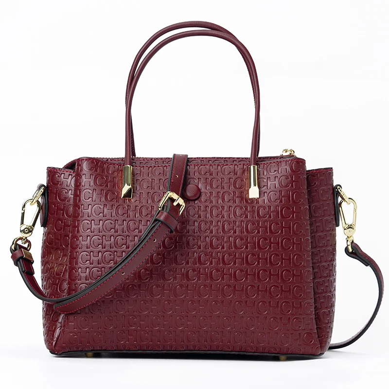 

CH High Quality Metal Connection Brand Monogram Print Fashion Women's Tote Bag Large Capacity Commuter Versatile Tote Bag