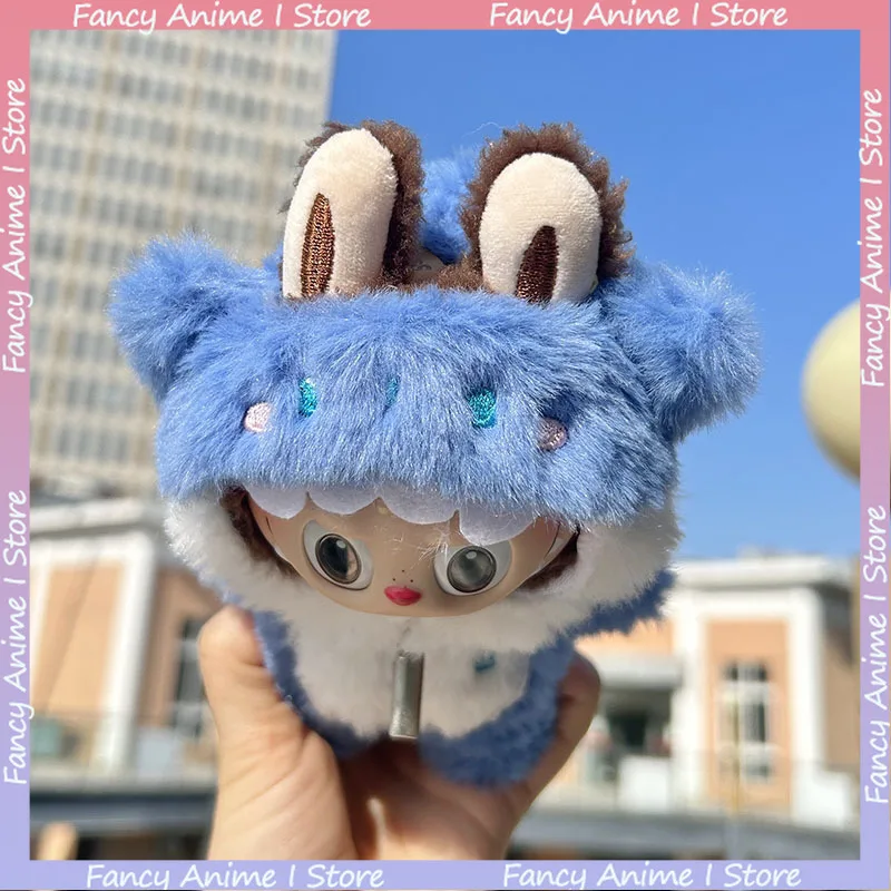 Macacão de tubarão kawaii para boneca labubu, roupas, acessórios para coreia, kpop exo labubu, roupas, presente diy para v1 v2 v3 labubu