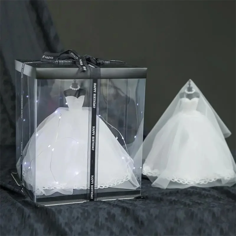 Gift Girl Toy Wedding Dress Model Decoration Crafts Tight Stitching Lightweight Can Make Gift Doll Wedding