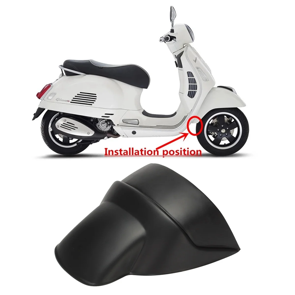 

Аксессуары для мотоциклов, удлинитель переднего крыла для Vespa GTS125 GTS250 GTS300 GTV300 2005-2021, брызговик