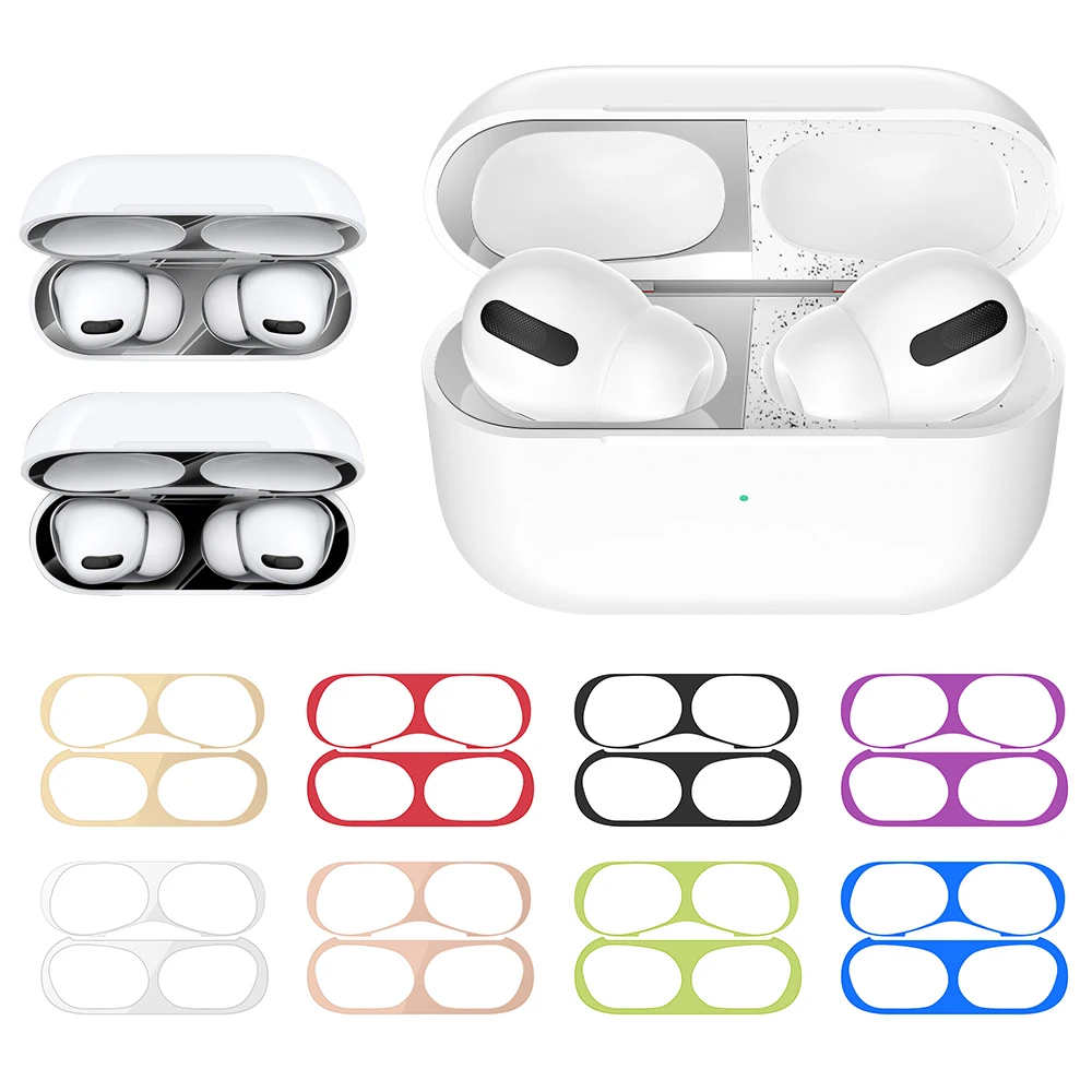 غطاء لـ AirPods Pro 2 ملصق مقاوم للغبار لأجهزة AirPods Pro 3 Pro2 USB C طبقة حماية ضد الخدش لأجهزة Airpods Pro 2nd ملصق
