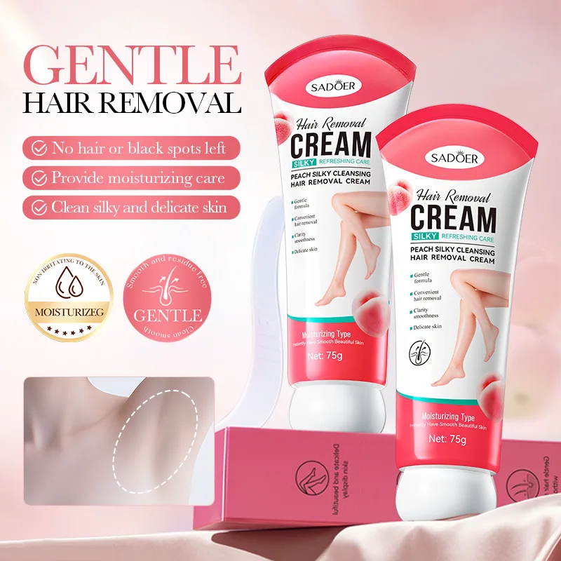Hair Removal Cream Painless Permanent Inhibitor Depilatory Hair Growth Face Arm Armpit Leg Intimate Area Woman Men Skin Care 75g