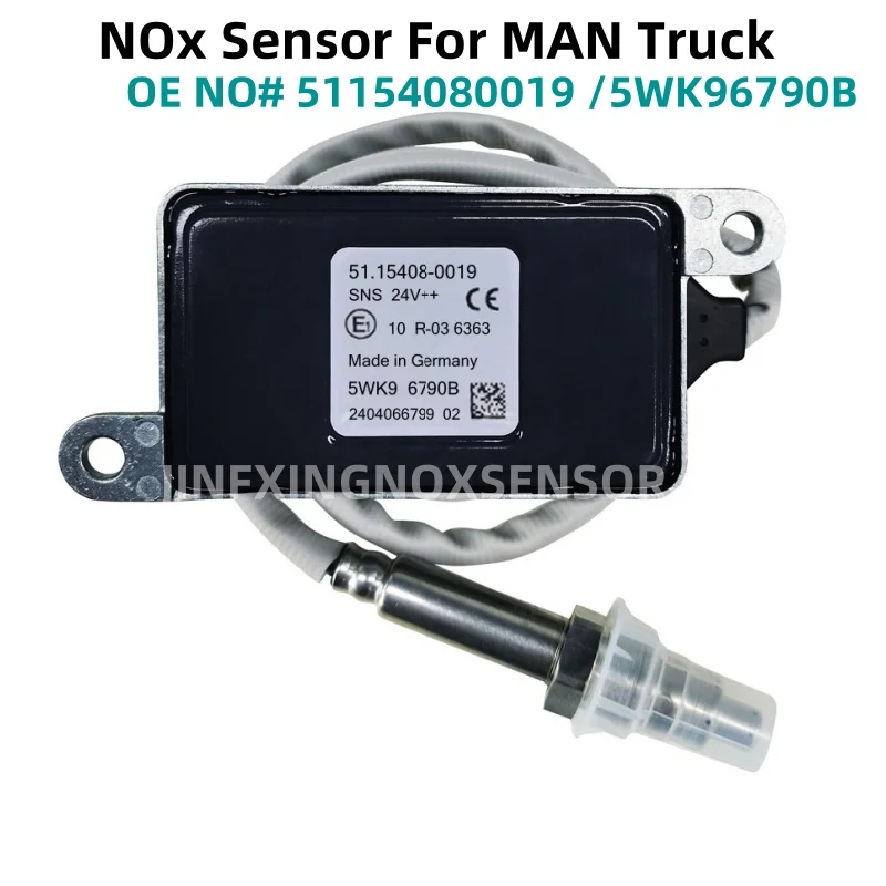 

51154080019 51.15408-0019 5WK96790B Original NEW Nitrogen Oxygen Nox Sensor For Man Euro6 Truck 24V