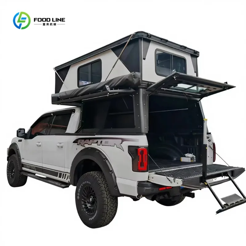4 Person Sleeping Hard Roof Pickup Camper Canopy Waterproof Commercial OEM Customized