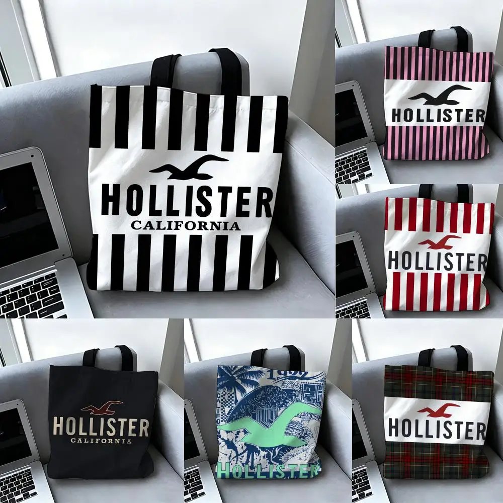 Bolsas de Armazenamento H-hollister Anime, Bolsa de Mão Casual para Mulheres, Bolsa de Ombro, Bolsa de Compras e Viagem