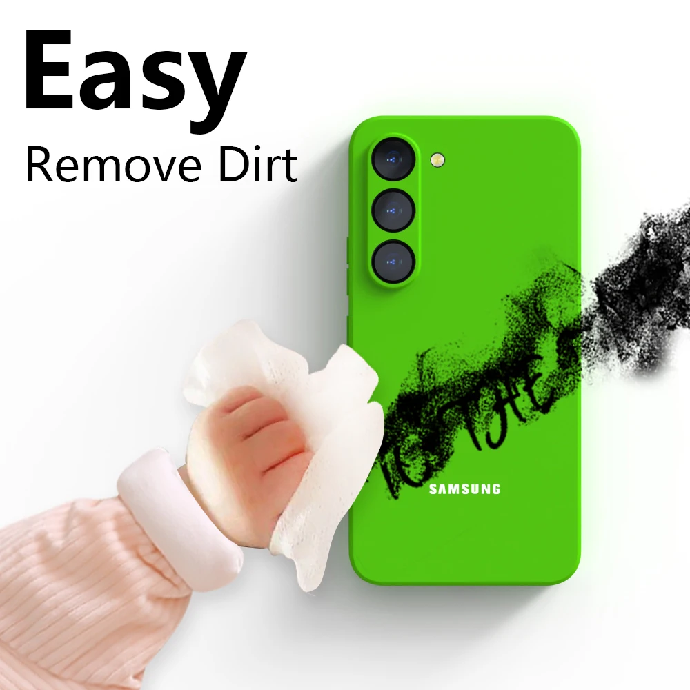 For Samsung Galaxy S24 S23 S22 S21 S20 Plus FE Ultra A53 A52 A73 A72 A15 Silicone Case Shockproof Soft-Touch Back Cover Funda