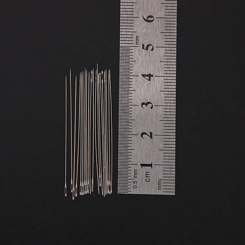 10Pcs 4/10cm Superfine Beaded Needle DIY Handmade Long String Cord Jewelry Making Tools Metal Pins Sewing Needles Accessories