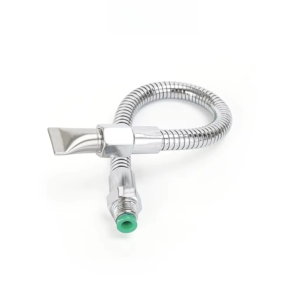 

Industrial Grade High Pressure Washer Nozzle Gardening Tools Stainless Steel Hose With Swivel Joint Cleaning Air Blowing Nozzle