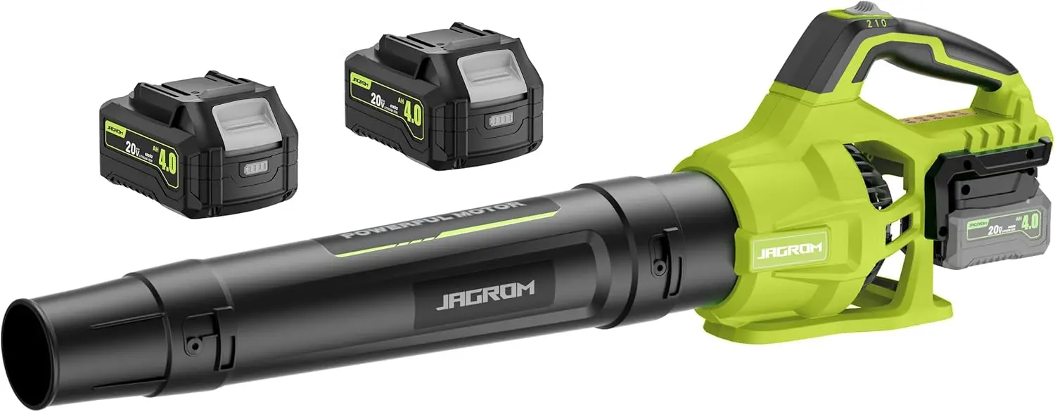 

Cordless Leaf Blower 20V, 780CFM 260MPH, 2-Speed with 2x 4.0Ah Batteries & Charger for Lawn, Patio, Yard
