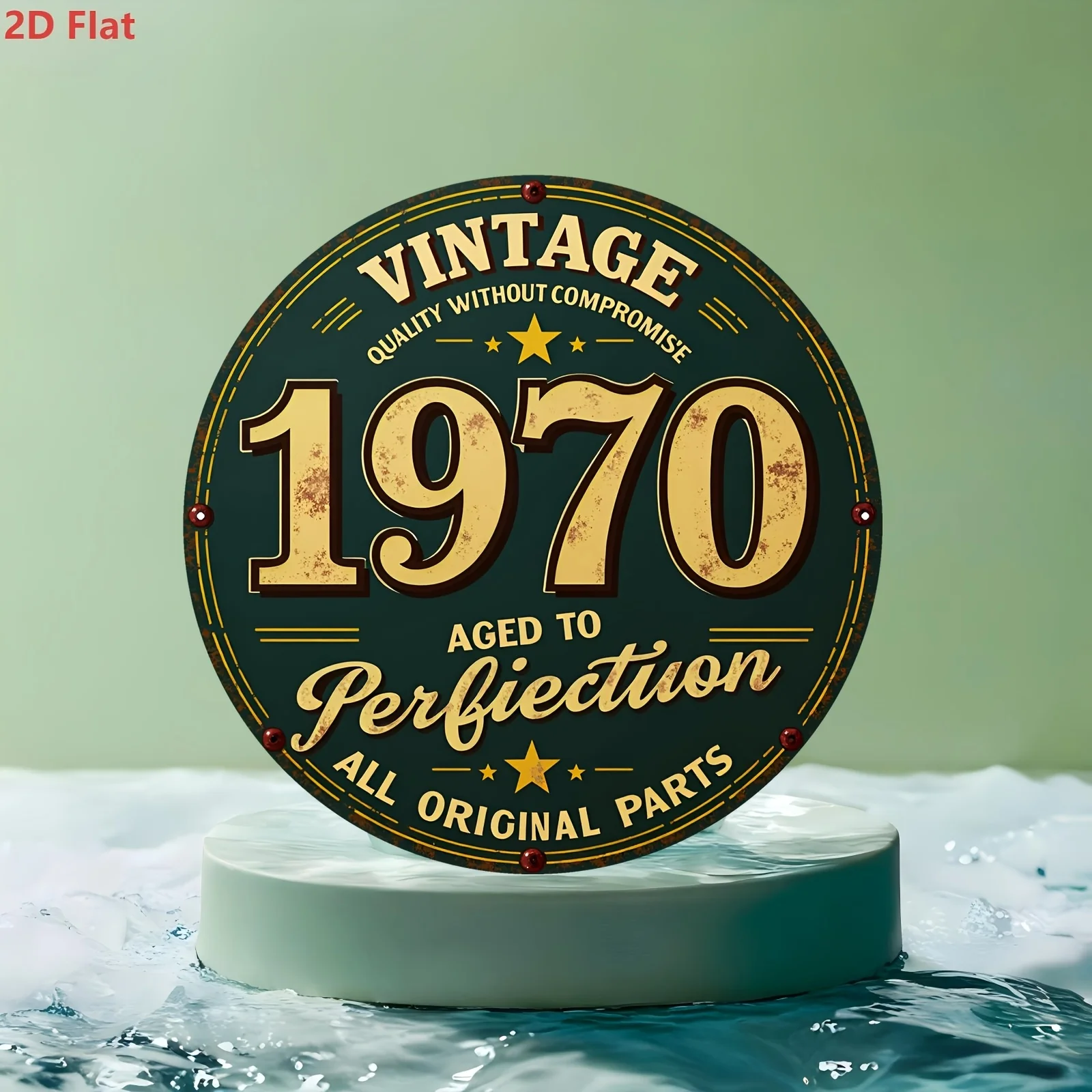 2D Flat, 1pc 1pcs 1970 Vintage - Vintage Collectible Plates ulasan dan harga