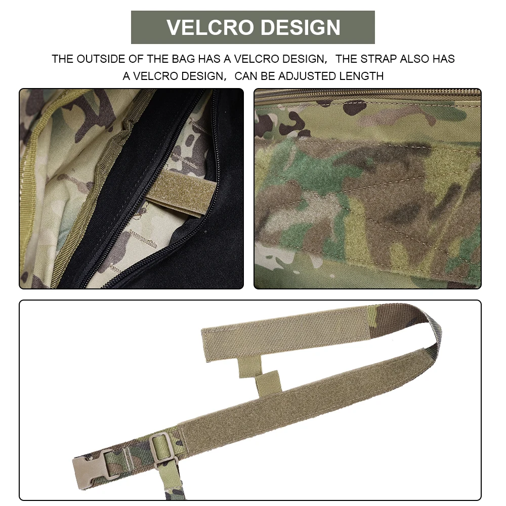 Taktischer Flatpack MOLLE Rucksack Erweiterbare Tasche DIY Klettverschluss Rucksack Integrieren mit Jagdweste Plattenträger Micro Chest Rig – Detail 8