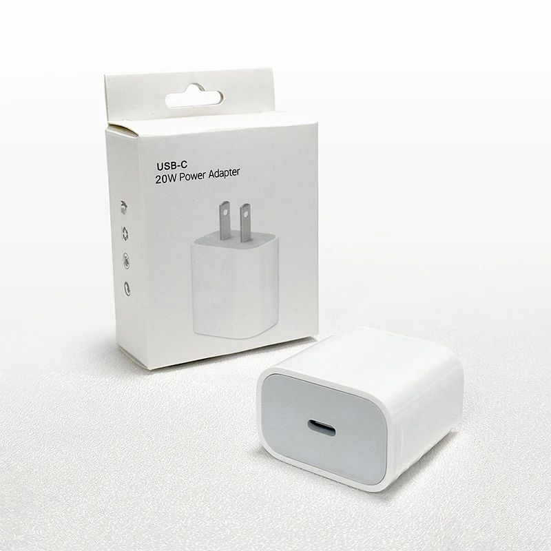 Wholesale USB C Cell Phone Power Adapter 20w PD Fast Charging Cable Charger For iPhone