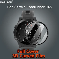 For Garmin Forerunner 945 Ultra Clear Full Coverage 3D Curved Plating Soft PMMA PET Film Screen Protector -Not Tempered Glass