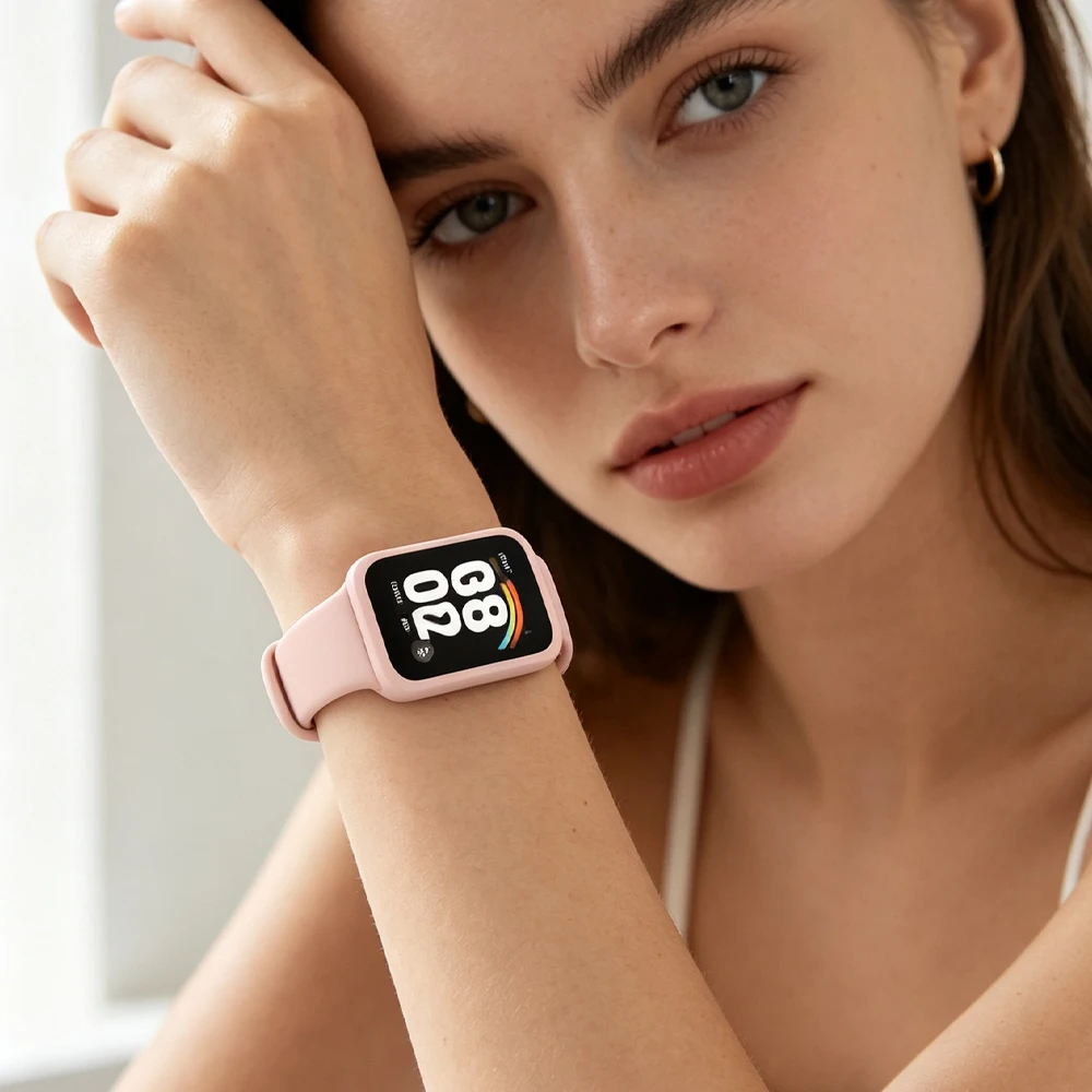 Integrated Silicone Strap for Xiaomi Band 9 Active Sports Smart Bracelet Wristband for Redmi Watch 3 Correa Band Accessory