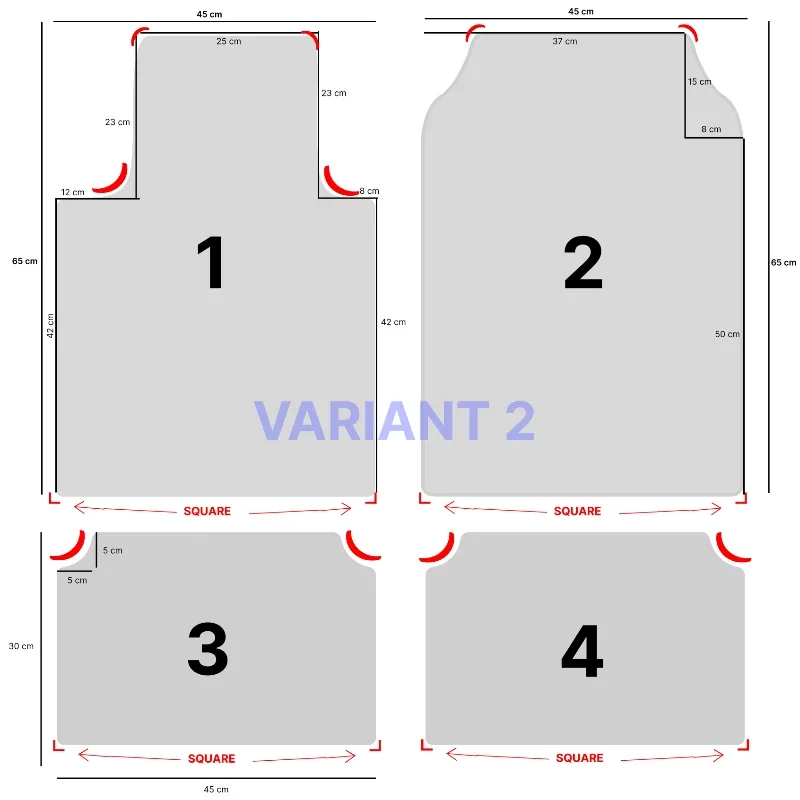 Set of Bohemian Style Floor Mat Universal Size Car Foot Mat American Retro Rugs for Bedroom Home Anti-slip Soft Rug