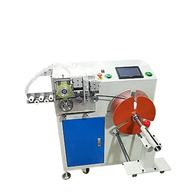 Cabinet Servo Automatic Precision Measuring Winding Taping Laying Machine Cables Coaxial Fiber Optic Cables Shielding