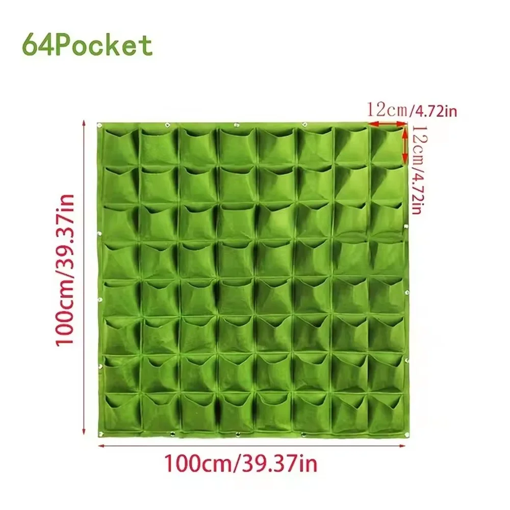 NEW Wall Hanging Pockets Planting Bags Flower Pot Home Garden Grow Bag Garden Planter Vertical Suculentas Plant Pot Home Decor ﻿