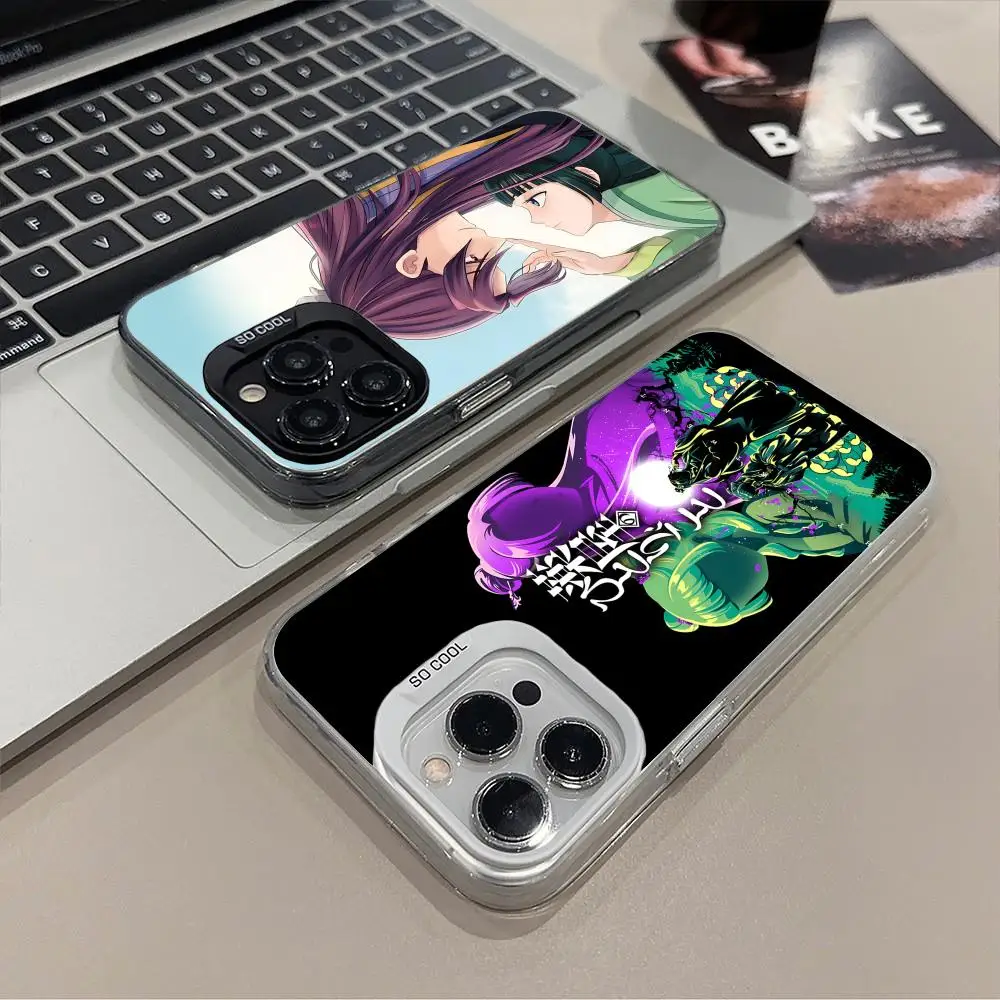 

Чехол для телефона «Дневники аптекарии» Jinshi Maomao для iPhone 16, 15, 14, 13, 12, 11 X XR XS 8 7 Pro Max Plus, полупрозрачный цветной принт