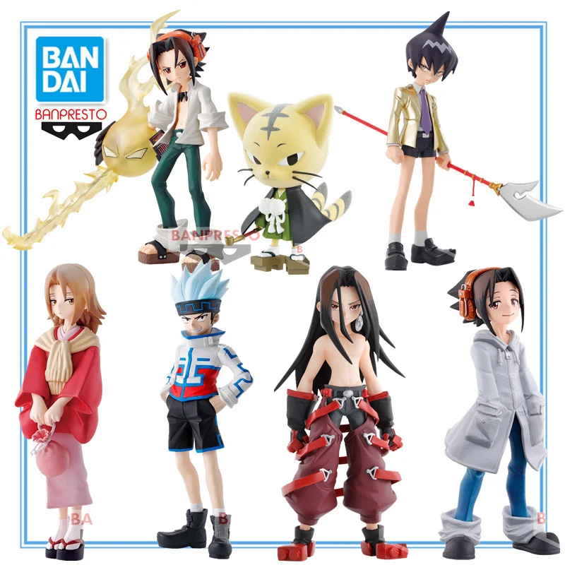 

Bandai Banpresto Shaman King You Asakura Kyoyama Anna Tao Ren Horohoro Matamune Model Anime Figure Action Figure Toy Gift