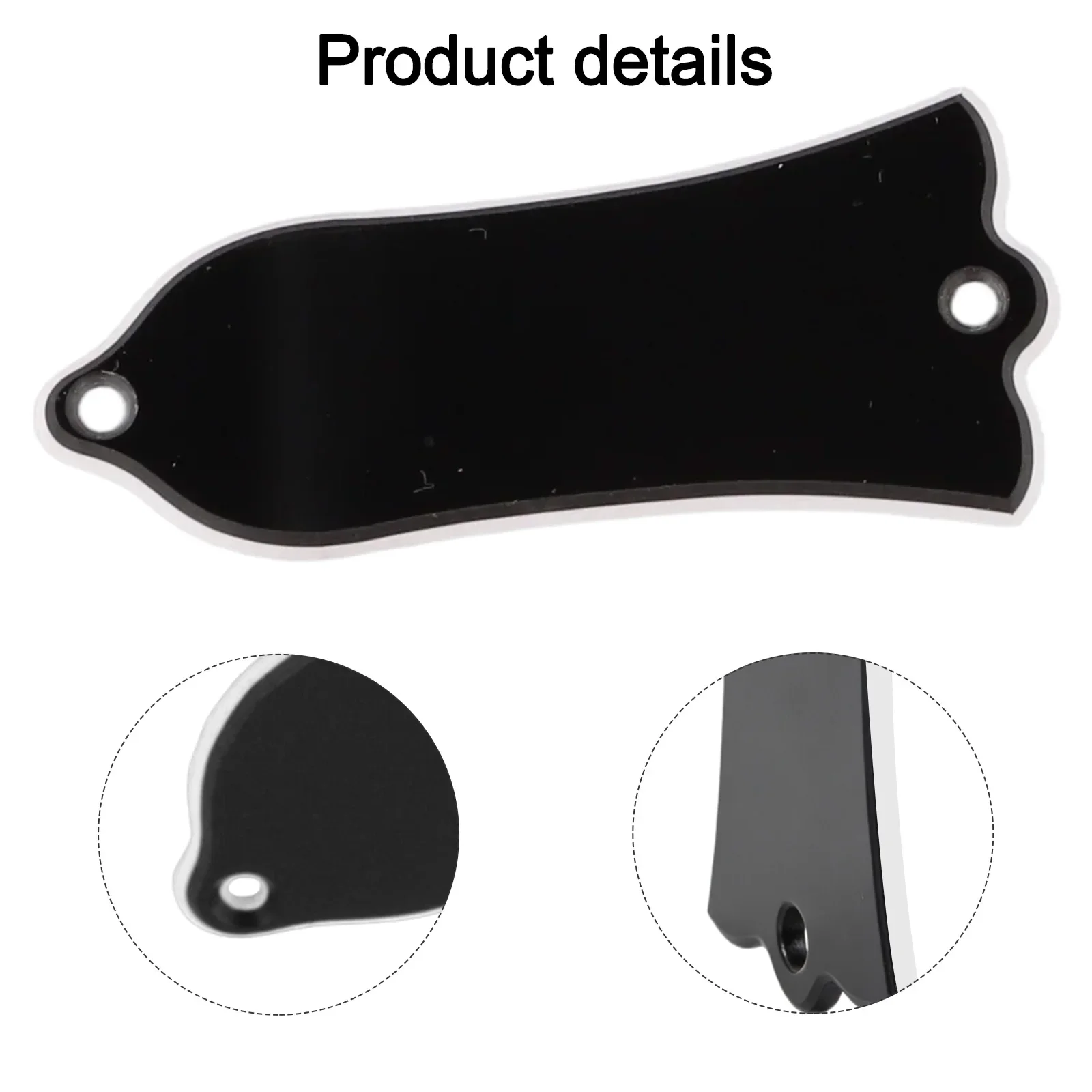 2-ply Bell Truss Rod Cover For Les Electric Guitar Bass Built For Compatibility With Standard Truss Rod Layouts