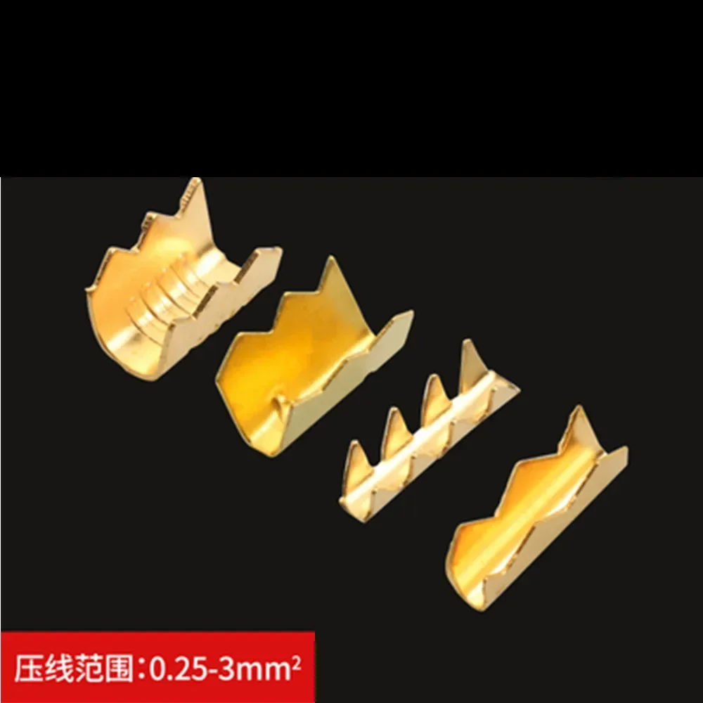 100pcs/lot 451-1 U-shaped terminal tab cold inserts connectors   small teeth fascia
