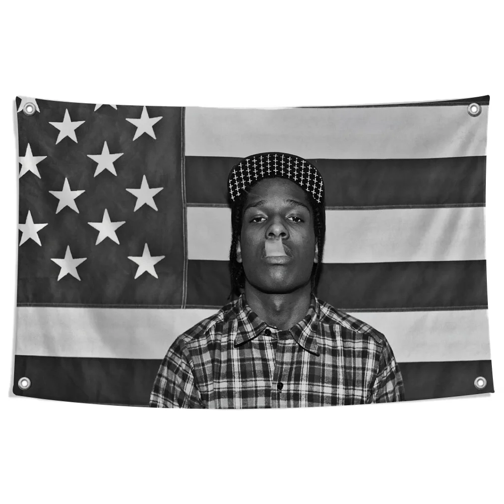 

Asap R-Rockys Flags Rapper Flag Home Decor Tapestry Flag to Hang Cartoon Garden Personalized Items Flags for Bedrooms Decoration