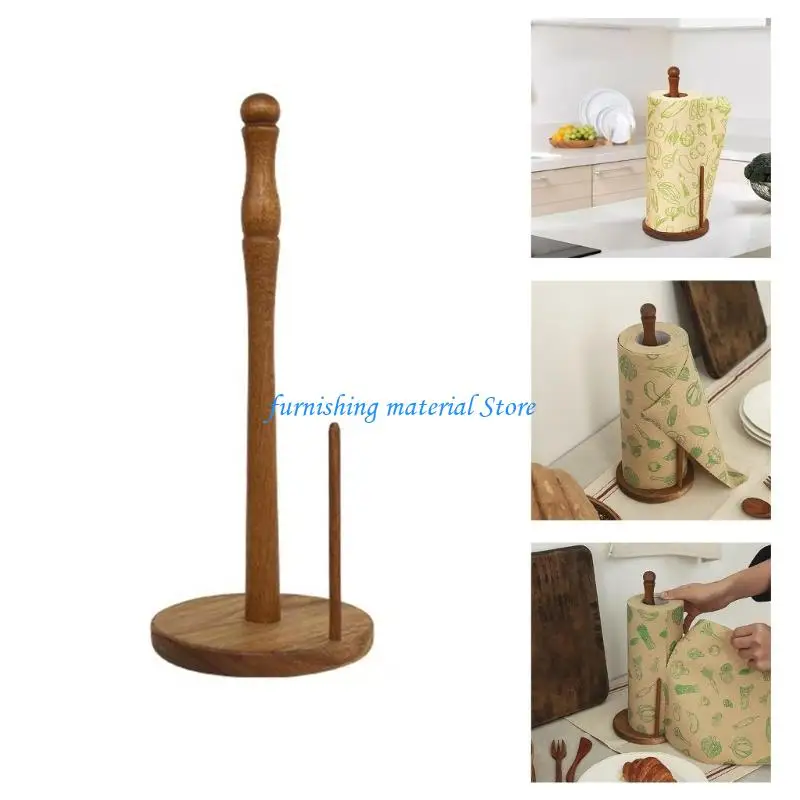 

Y5GD Simple Standing Paper Towel Holder Kitchen Roll Paper Stand Napkin Stand
