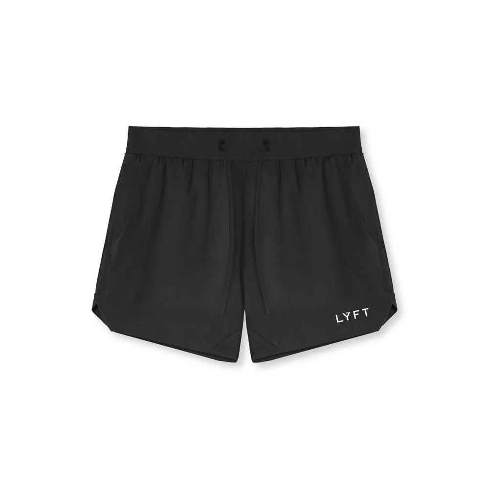 LYFT Summer Quick Dry Men Running Shorts Sports Clothing Fitness Bodybuilding Short Pants Homme Gym Training Beach Bottoms