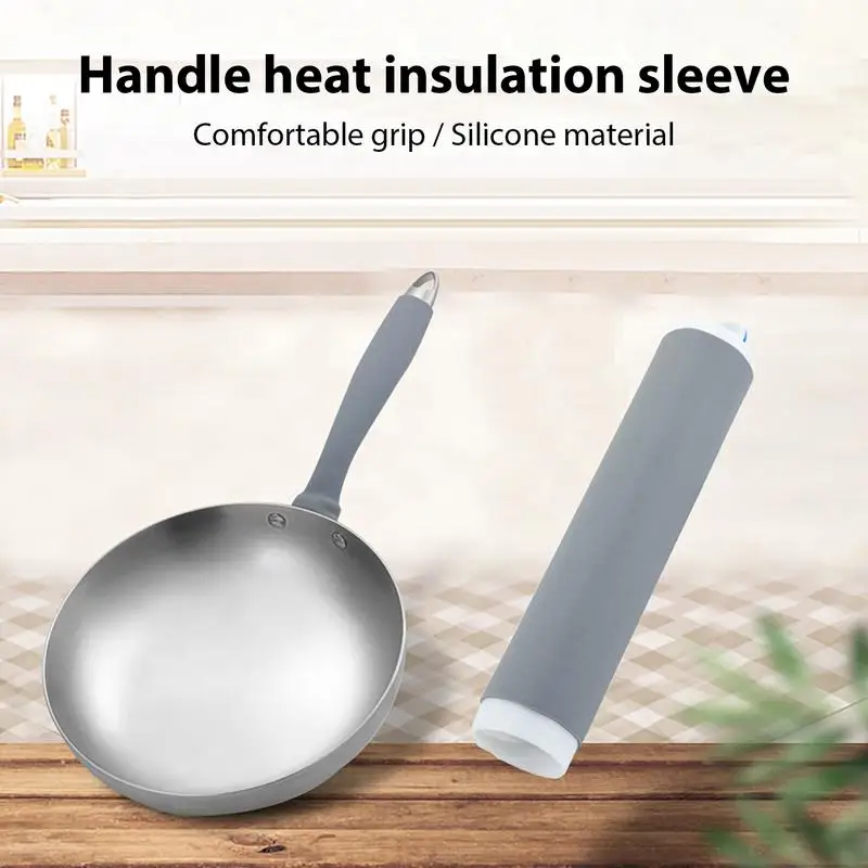 Hot Pan Handle Sleeves Anti-scalding Pot Handle Heat Resistant Pan Cover Handle Holder for Home Kitchen pan pot cover tools